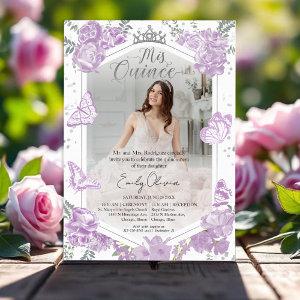 Quinceanera Photo  Lavender Floral