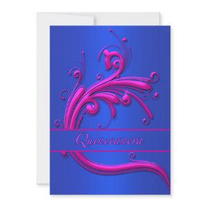 Quinceanera Pink Blue 15th Birthday
