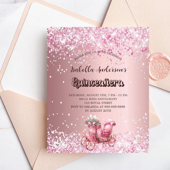 Quinceanera pink carriage budget