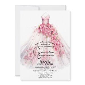 Quinceañera | Pink Floral Gown