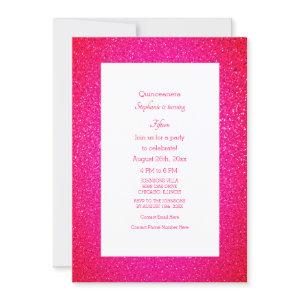Quinceanera Pink Glitter 15th Birthday Party Girly