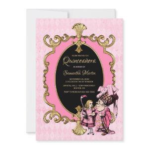 Quinceanera Pink Gold Alice In Wonderland Party