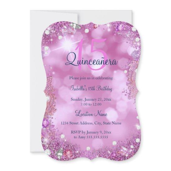 Quinceanera Pink Ocean Sky Birthday Party