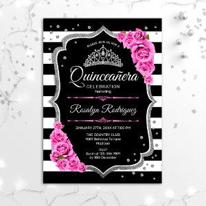 Quinceanera - Pink Silver Black
