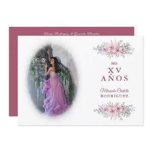 Quinceañera Pink Trendy Bouquet Photo Spanish