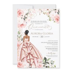 Quinceanera Pretty Pink Beautiful Blush Rose 15th
