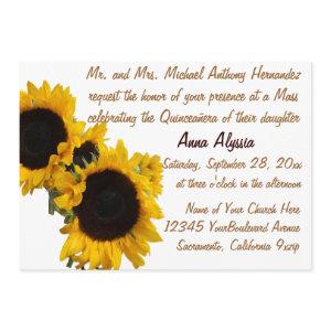 Quinceanera Pretty Sunflowers