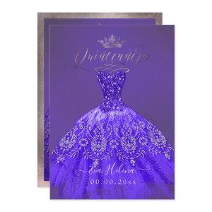 Quinceañera, Princess Glitter Purple Violet Gown