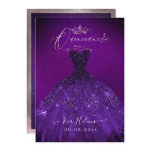 Quinceañera, Princess Sparkle Gown Aubergine