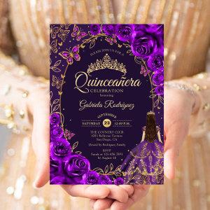 Quinceanera Purple Gold