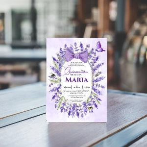 Quinceañera Purple lavender Floral Spanish