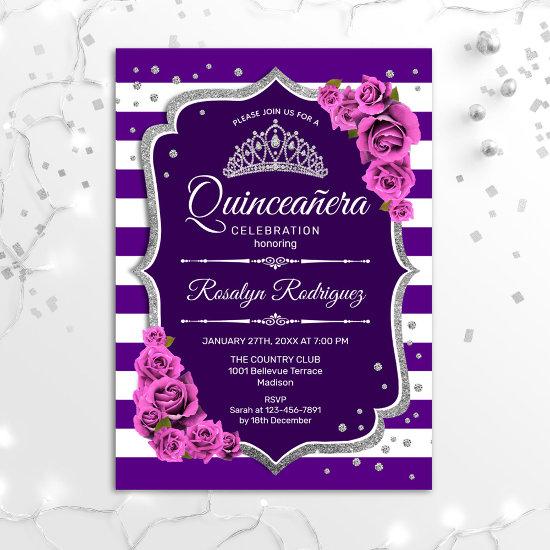 Quinceanera - Purple Silver