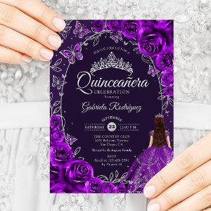 Quinceanera Purple Silver