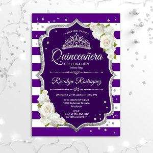Quinceanera - Purple Silver White