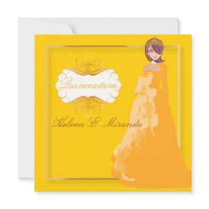 Quinceañera/Quince años princess/faux gold