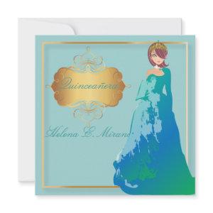 Quinceañera/Quince años princess/teal