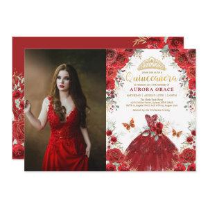 Quinceañera Red Roses Mis Quince 15th Birthday