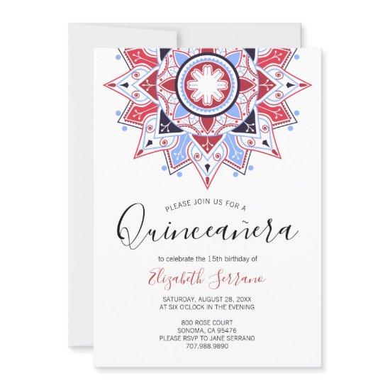 Quinceanera Red White
