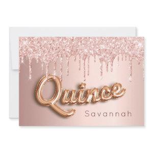 Quinceanera rose gold glitter pink luxurious
