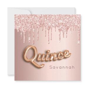Quinceanera rose gold pink