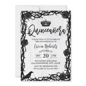 Quinceanera Rose Thorn Dark Fairy Tale Birthday