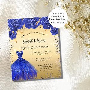Quinceanera royal blue dress