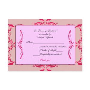 Quinceanera RSVP Card