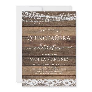 Quinceanera Rustic Farmhouse Lace