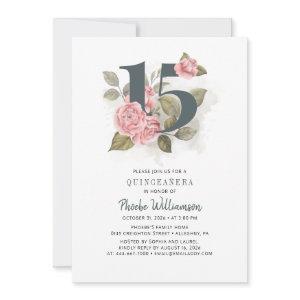 Quinceanera Rustic Floral 15th Birthday