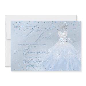 Quinceanera Save the Date Blue Silver