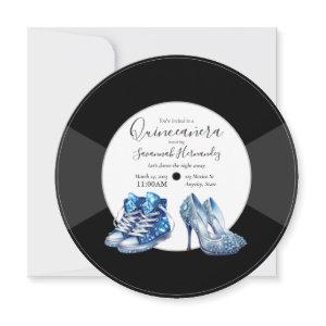 Quinceañera Shoes Vinyl Record Photo Blue