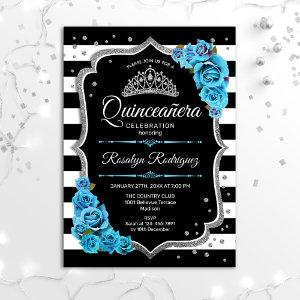 Quinceanera - Silver Black Blue