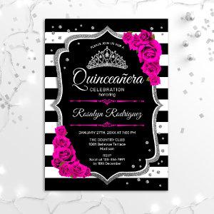 Quinceanera - Silver Black Pink