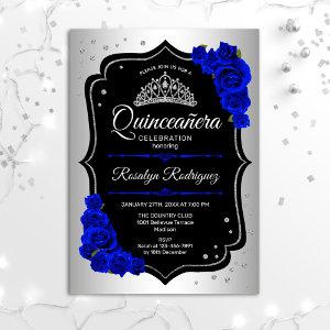 Quinceanera - Silver Black Royal Blue