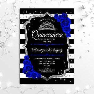 Quinceanera - Silver Black Royal Blue