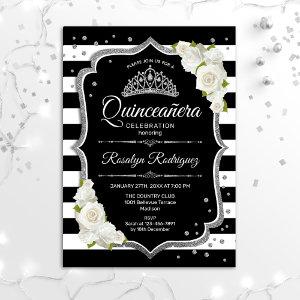 Quinceanera - Silver Black White