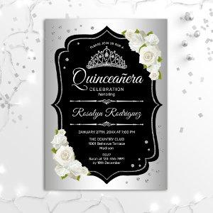 Quinceanera - Silver Black White