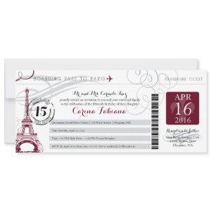 Quinceanera Silver Gray and Burgundy | Paris