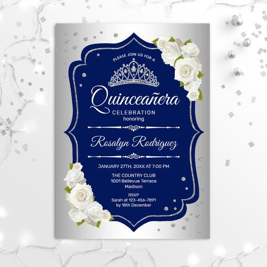 Quinceanera - Silver Navy