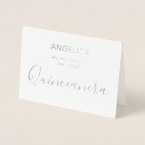 Quinceañera  Silver Personalised