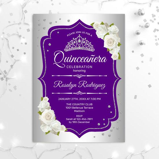 Quinceanera - Silver Purple