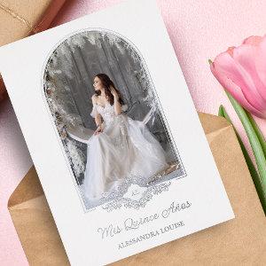 Quinceañera Spanish Fancy Silver Arch Effect Photo Foil