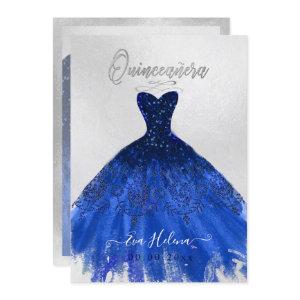 Quinceañera , Sparkle Gown, Navy Blue