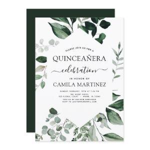 Quinceanera Spring Botanical Greenery