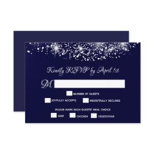 Quinceañera Starry Night Sky RSVP Card