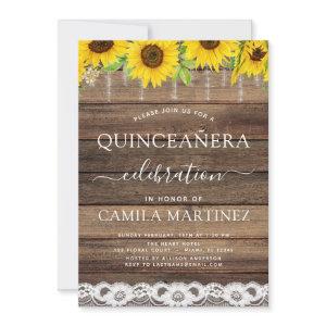 Quinceanera Sunflower Rustic Farmhouse