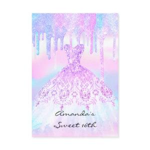 Quinceanera Sweet 16th Unicorn  Holographic Dress