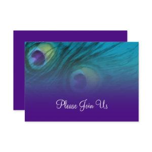 Quinceanera Teal and Purple Peacock