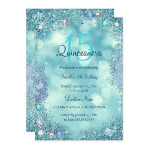 Quinceanera Teal Blue Ocean Sky Birthday Party