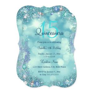 Quinceanera Teal Blue Ocean Sky Birthday Party